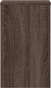 vidaXL Βάσεις Φυτών 2 Τεμ. Καφέ Δρυς 30x30x50 εκ. Επεξεργασμένο Ξύλο