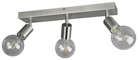 Φωτιστικό Οροφής - Σποτ Vannes R80183007 3xE27 40W 9x44x12cm Nickel Mat RL Lighting Μέταλλο