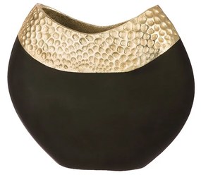 Βάζο 'Imperium' Αλουμίνιο Μαύρο/Χρυσό 7x26x23cm-05160916