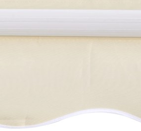 vidaXL Τεντόπανο Κρεμ 3 x 2,5 μ. Καραβόπανο (Χωρίς Πλαίσιο)