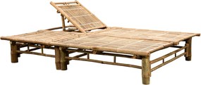 vidaXL Ξαπλώστρα Διπλή από Μπαμπού με Μαξιλάρια