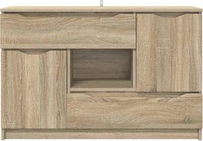 vidaXL Πλαϊνό γραφείο Δρύς Sonoma 100 x 30 x 65,6 Επεξεργασμένο ξύλο