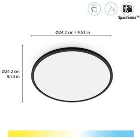 Έξυπνο Φωτιστικό Οροφής Πλαφονιέρα LED 14W Μαύρο 3CCT Dimmable Super Slim 929002685022 Wiz-929002685022-Μαύρο 929002685022