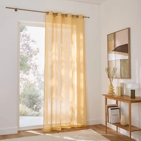 Βουάλ λινή κουρτίνα με καψούλια, Onega