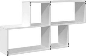 vidaXL Ράφι Τοίχου Λευκό 100x20x53 εκ. από Επεξεργασμένο Ξύλο