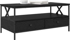 vidaXL Τραπεζάκι σαλονιού Μαύρη δρυς 100 x 51 x 45 cm