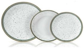 Σερβίτσιο Πιάτα Φαγητού Suomi (Σετ 20Τμχ) 25.175.40 White-Multi Cryspo Trio 20 τμχ Πορσελάνη