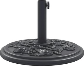 vidaXL Βάση Ομπρέλας Ασημί για Ιστό Ø38/48 χιλ. 12 κ. Γρανίτη