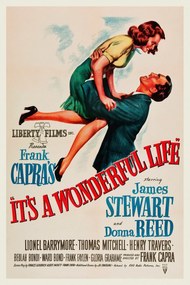 Εκτύπωση έργου τέχνης It's a Wonderful Life (Vintage Cinema / Retro Movie Theatre Poster / Iconic Film Advert), (26.7 x 40 cm)