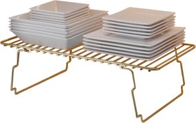 Ράφι Τοίχου Χρυσό / Καφέ DOLAP 15x42x19