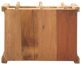 vidaXL Τραπεζάκι Πλευράς Καφέ 43 x 32 x 46 εκ Μασίφ ανακυκλωμένο ξύλο