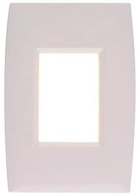 Απλίκα Τοίχου Χωνευτή Slim LED 2W Λευκό EUROLAMP 145-52103