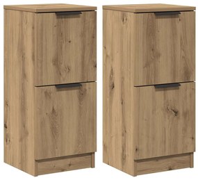 vidaXL Sideboards 2 τεμάχια Artisan Oak 30x30x70cm Κατασκευασμένο ξύλο
