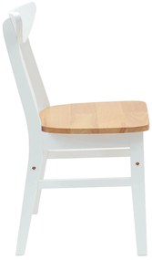 vidaXL Καρέκλες φαγητού 2 pcs Λευκό 42 x 47.5 x 81 εκ