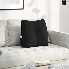 vidaXL Μαξιλάρι Πλάτης Μαύρο 45 x 24 x 50 εκ ύφασμα