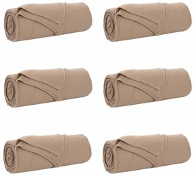 vidaXL Ριχτάρια 6 pcs Καμηλοπάρδαλη 210 x 140 εκ Μαλλί