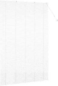 vidaXL Βενετσιάνικες Ρόδες Λευκό 220 x 145 εκ Αλουμίνιο