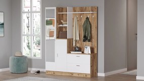 Έπιπλο Εισόδου Πεύκο Atlantic / Λευκό DD5 140x36,8x181,8