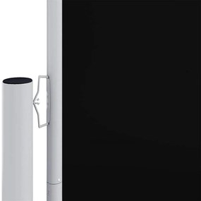 vidaXL Σκίαστρο Πλαϊνό Συρόμενο Μαύρο 200 x 600 εκ.
