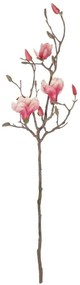 Τεχνητό Λουλούδι Magnolia 21416 30x13x110cm White-Pink GloboStar Πολυαιθυλένιο,Ύφασμα
