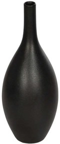 Βάζο Olrando 21273 8x8x20cm Black GloboStar Κεραμικό