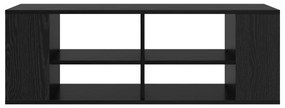 vidaXL Ντουλάπι TV Μαύρη δρυς 102 x 35 x 35 cm Επεξεργασμένο ξύλο