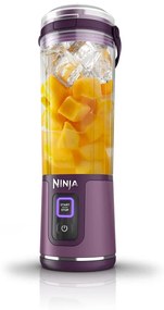 Φορητό μπλέντερ Ninja BC151EUPR, 7.4W, 530 ml, ατσάλινη λεπίδα με 6 λεπίδες, θρυμματισμός πάγου, έως 10 κύκλοι, χωρίς BPA, USB-C, Μωβ