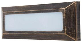 Adeleq Led Φωτιστικό Pc Επίτοιχο Ορθογώνιο 4W 3000Κ Ip65 Ρουστίκ 3-97671