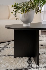 Τραπεζάκι Σαλονιού Ξύλο Μαύρο SABLE 119x60x40