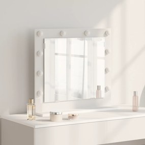 vidaXL Καθρέφτης Vanity με LED Φώτα Λευκό 60x55x18 εκ.