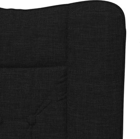 vidaXL Πολυθρόνα Μαύρο 63 x 67 x 94 εκ. Ύφασμα και κόντρα πλακέ