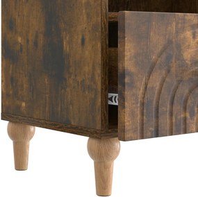 vidaXL Ντουλάπι TV 102 x 34,5 x 50 εκ. Καπνιστή Δρυς