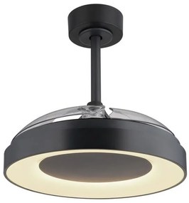 Ανεμιστήρας Οροφής LED 40W Γκρι RGBW Dimmable Αναδιπλούμενα Πτερύγια Elina 03657 Globo Lighting-3657-Γκρι 3657