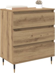 vidaXL Πλαϊνό γραφείο Artisan Oak 60 x 35 x 70 cm Επεξεργασμένο ξύλο