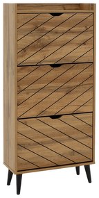 Παπουτσοθήκη Thelma pakoworld 9 ζεύγων sonoma 60x23.8x131.6εκ - 049-000068 - 049-000068