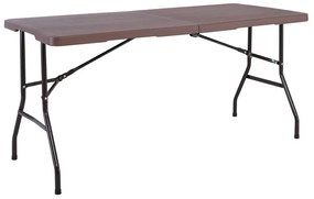Τραπέζι Συνεδρίου BLOW Πτυσσόμενο Καφέ/Μαύρο Μέταλλο/HDPE 152x70x74cm