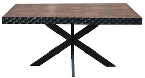 Τραπέζι τραπεζαρίας Amrita Fylliana Kαφέ 180x90x75 εκ