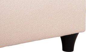 ΚΡEΒΑΤΙ ΔΙΠΛΟ LUTHER HM717 ΜΠΕΖ ΥΦΑΣΜΑ ΓΙΑ ΣΤΡΩΜΑ 160x200εκ.