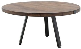 Τραπέζι Σαλονιού Zenith 197-000150 Φ80x39cm Walnut-Black