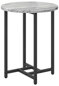 vidaXL Σετ βοηθητικά τραπεζάκια 2 pcs Γκρι σονόμα και Μαύρο