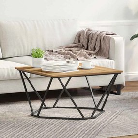 vidaXL Τραπεζάκι καφέ Ξύλο δρυός 80x80x45 cm