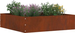 vidaXL Περίγραμμα γκαζόν Σκ rusty 50 x 50 x 13 εκ