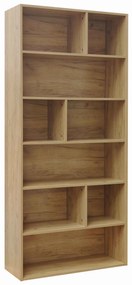 Βιβλιοθήκη Evergin pakoworld mdf σε oak απόχρωση 80x30x180εκ