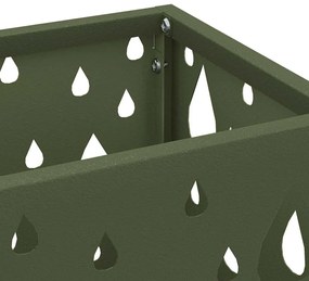 vidaXL Σχέδιο & βάση αποθήκευσης Ελιά 15.5 x 15.5 x 49 εκ Ατσάλι