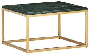 vidaXL Τραπεζάκι Σαλονιού Πράσινο 60x60x35 εκ. Πέτρα με Μαρμάρινη Υφή