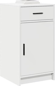 vidaXL Πλαϊνό γραφείο Λευκό 40 x 40.5 x 75 εκ Επεξεργασμένο ξύλο