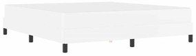vidaXL Κρεβάτι με στρώμα Καθαρό Λευκό 180 x 200 cm Τεχνητό δέρμα