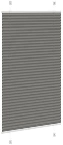 vidaXL Πλισέ περσίδα Ανθρακί 70x150 cm Πλάτος υφάσματος 69,4 cm