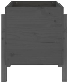 Ζαρντινιέρα Γκρι 62x50x57 εκ. από Μασίφ Ξύλο Πεύκου - Γκρι