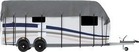 vidaXL Κάλυψη οροφής τροχόσπιτου Γκρι 800x300 cm Μη υφασμένο ύφασμα